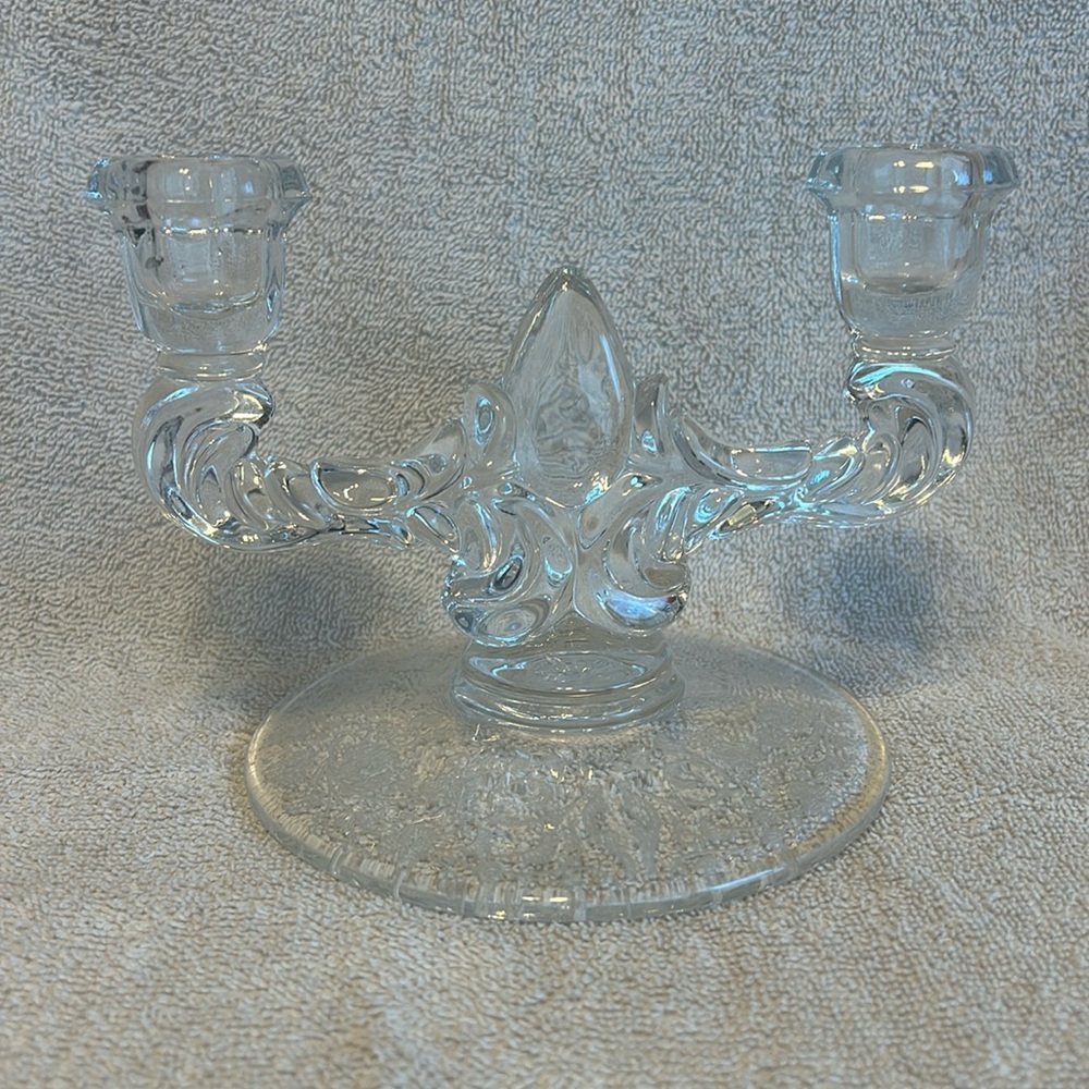 Candle stick holder, glass